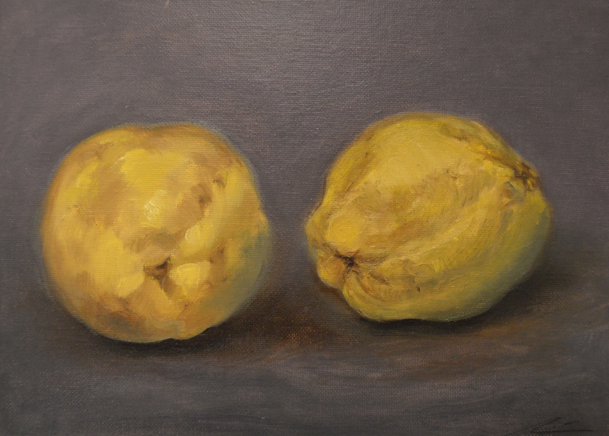 membrillos Membrillos Royal Academy of Arts 2015 London 33x24cm-Oleo-