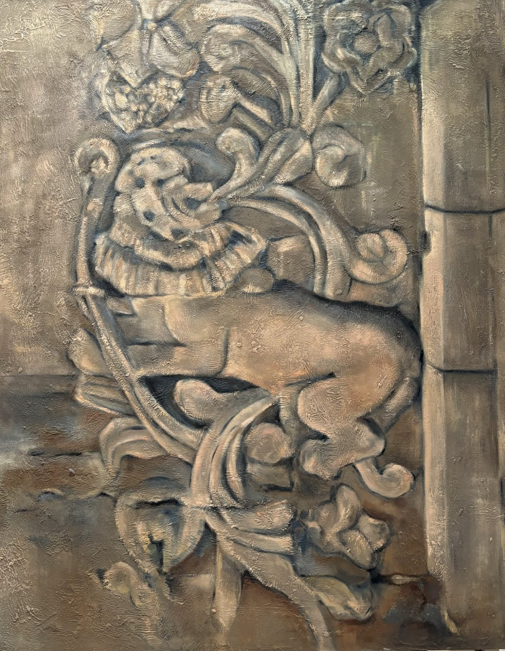 El Sillar 100x81 cm -Oleo y tierra-