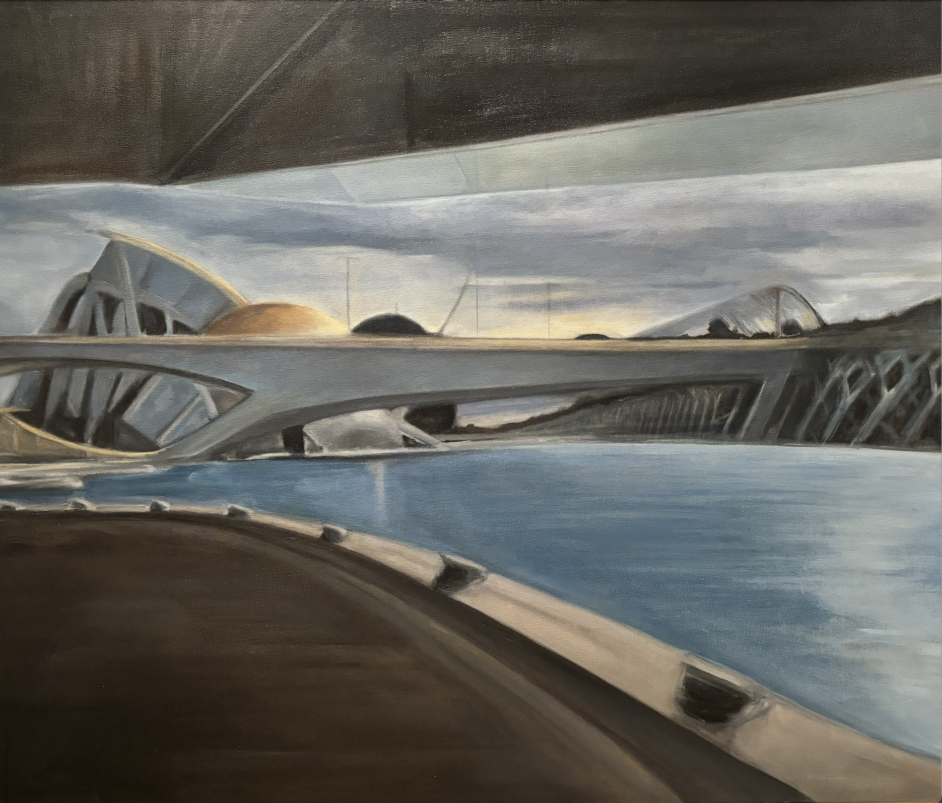 Les Arts 81x100 cm -Oleo-