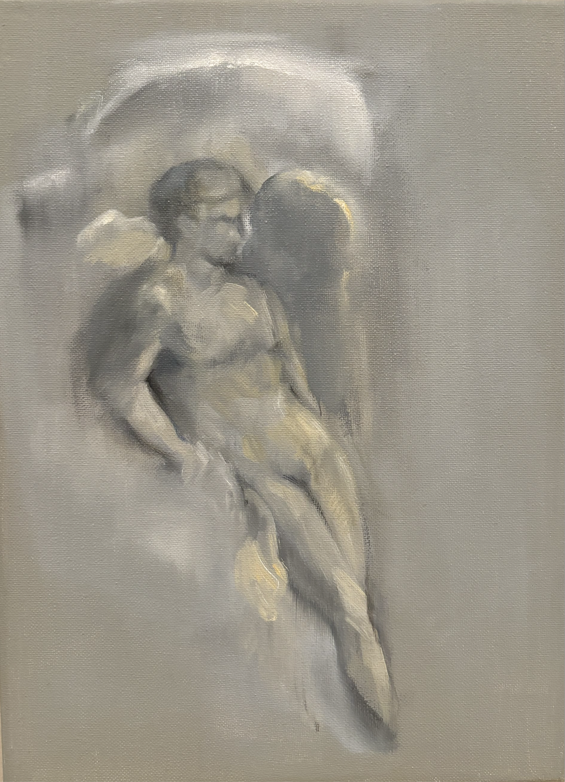 Gris 33x24 -Oleo-