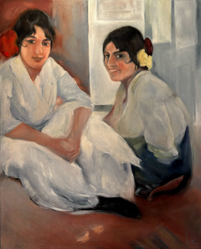 Las Gitanas 100x81 cm -Oleo Las Gitanas 100x81 cm
