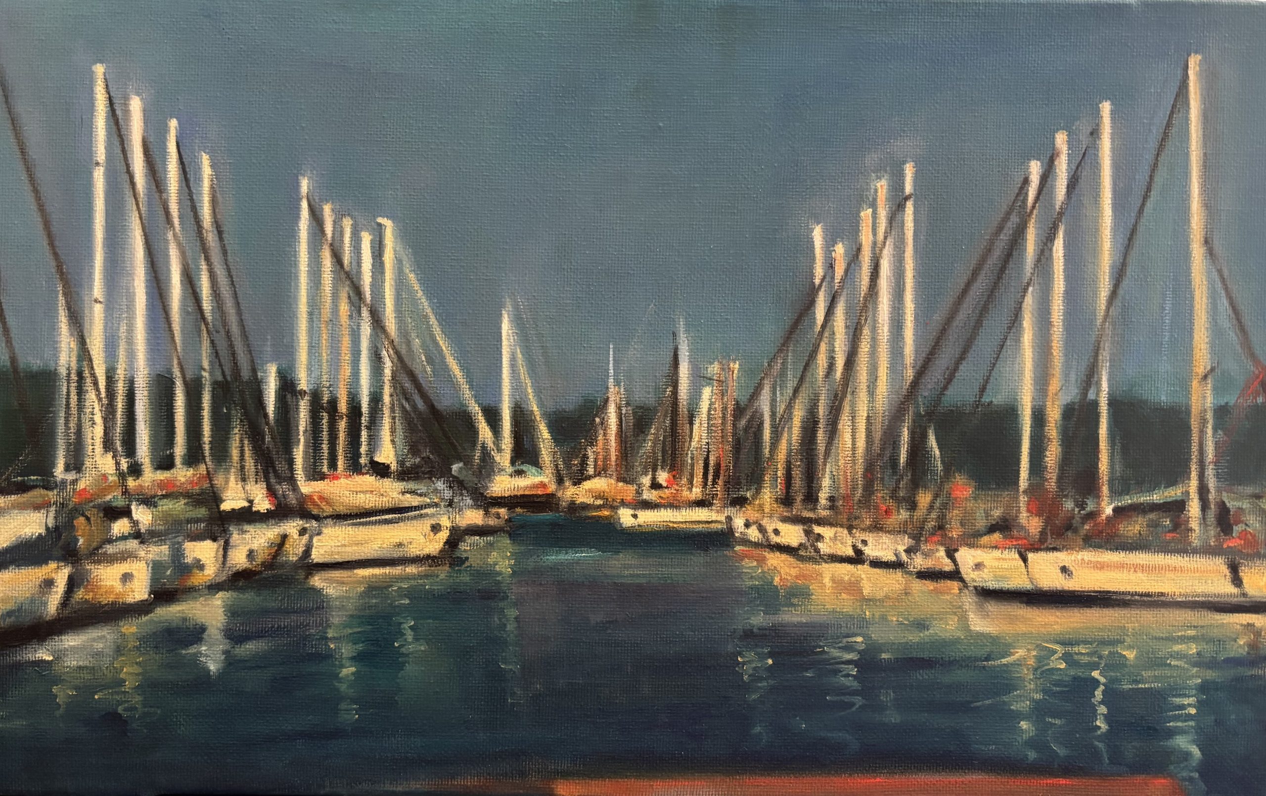 Mástiles 23x36 cm- Oleo- Mástiles 23x36 cm- Oleo-